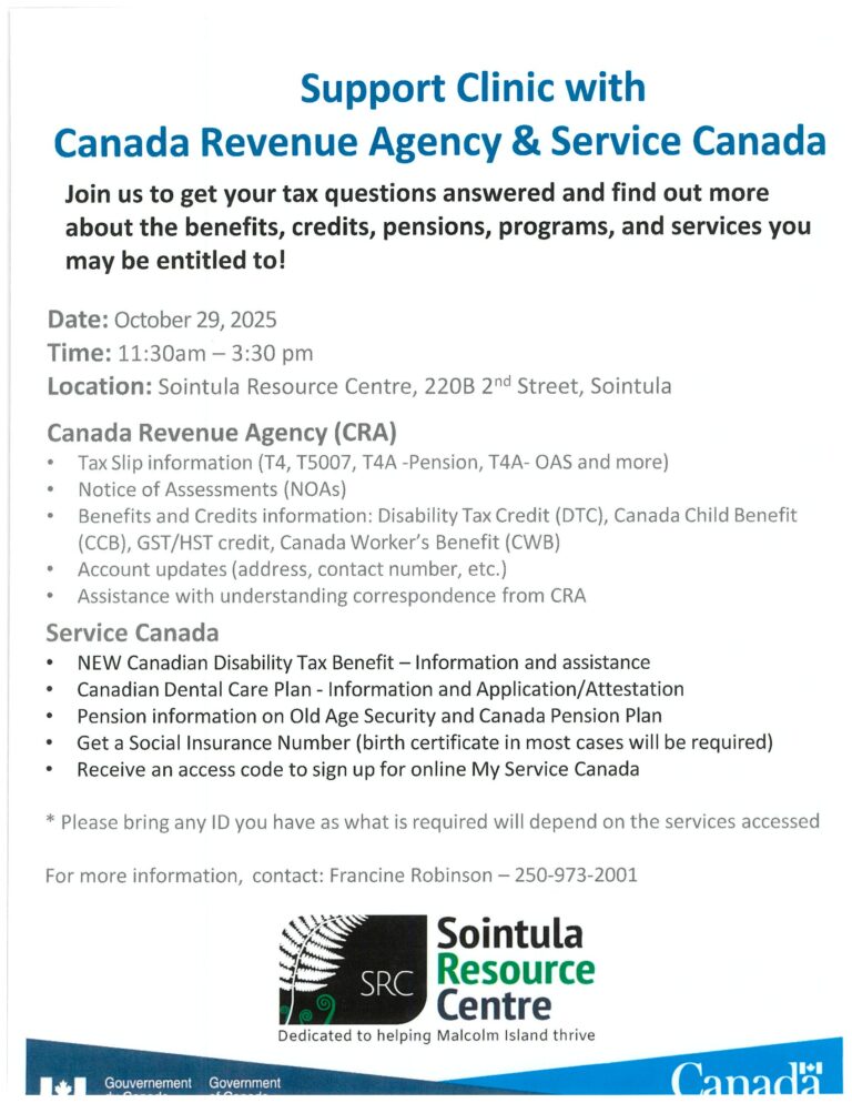 CRA & Service Canada visit