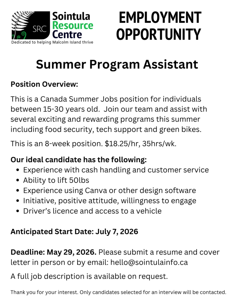 2026 Summer Program Assistant